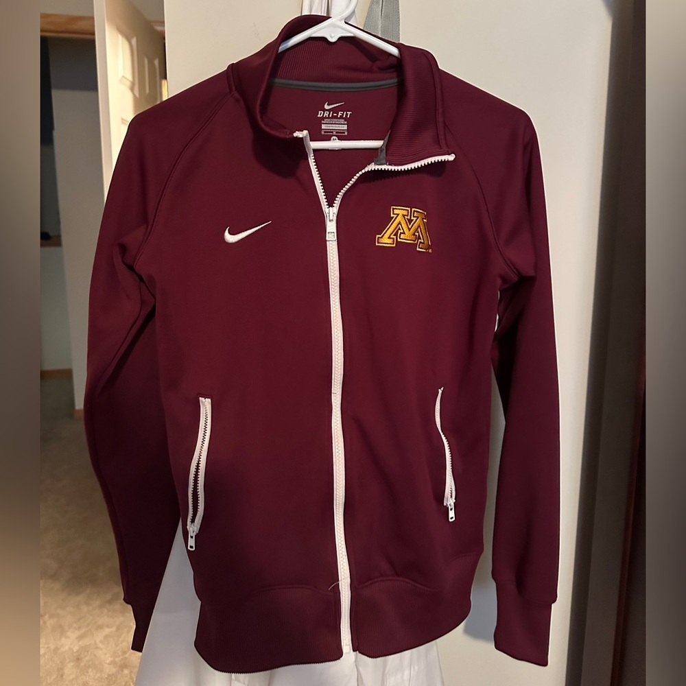Nike Maroon Track Jacket Minnesota Gophers size M